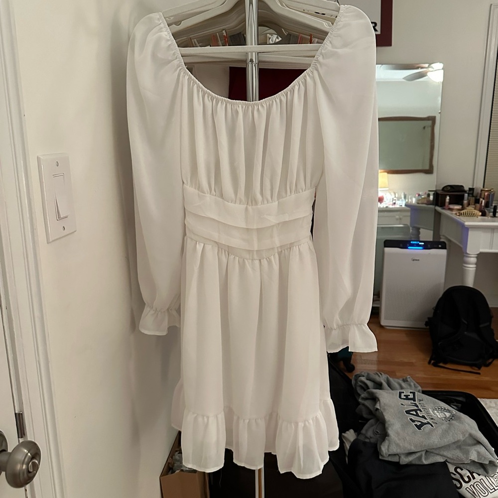 Flowy White Sundress